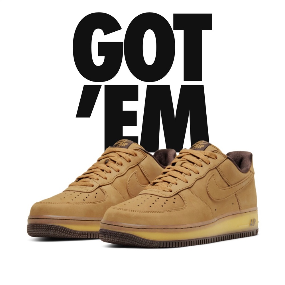 Nike Air Force 1 Low “Wheat Dark Mocha” Size 9.5
